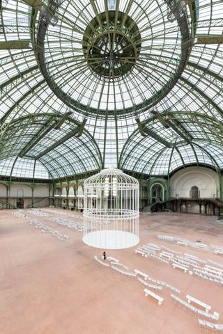 Chanel S/S 2025 runway set birdcage