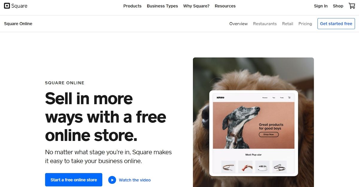 Square&#039;s homepage