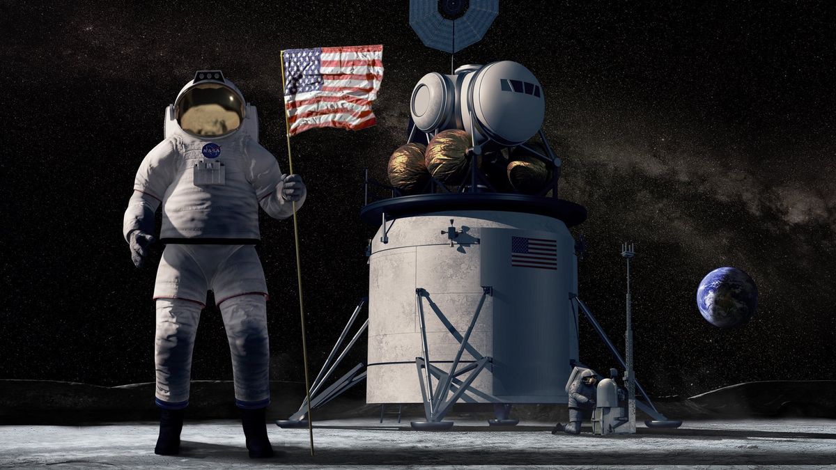 NASA aims to land two astronauts, including the first female moonwalker, on the lunar surface by 2024. In a talk at IAC 2019, NASA Administrator Jim Bridenstine said that it&#039;s possible that the first two people on the moon will both be women. 