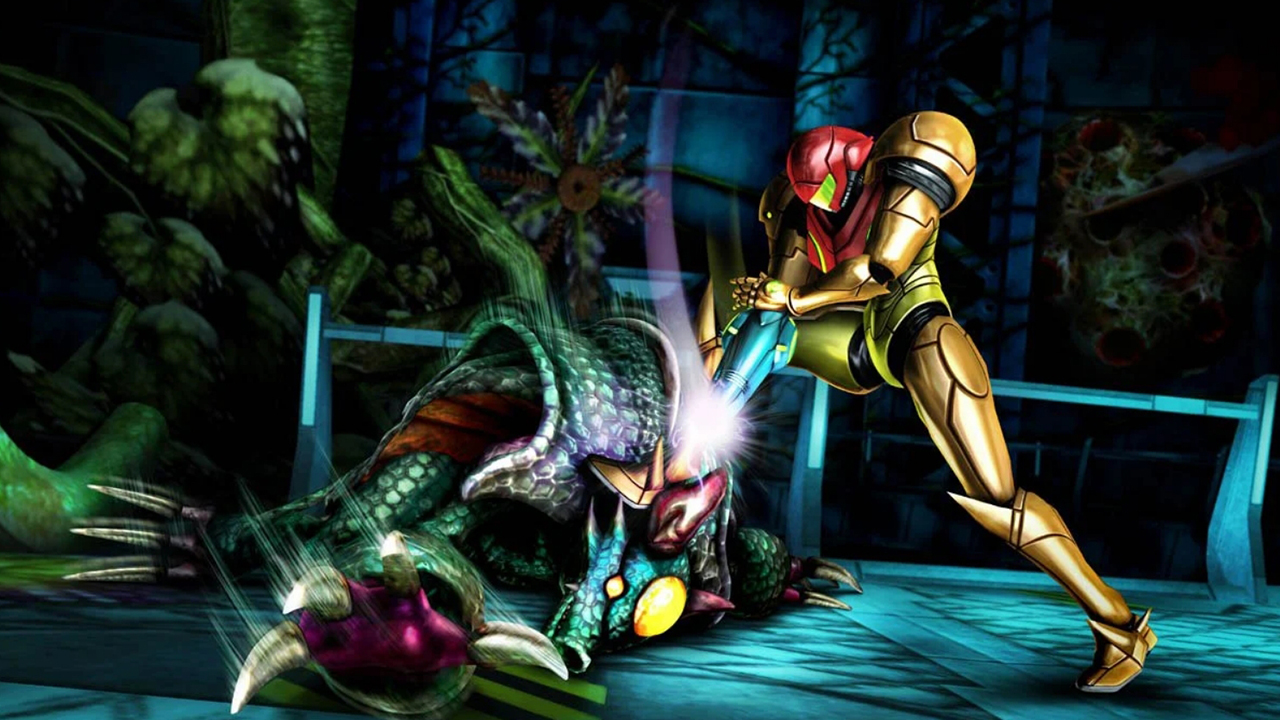 Screenshot from the video game Metroid: Other M (2010).