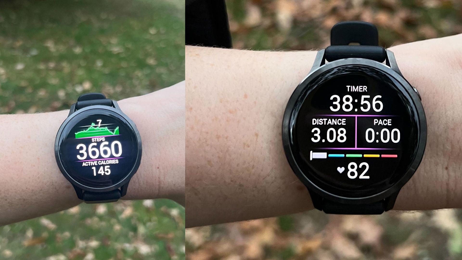 Grace Walsh testing the Garmin Venu 4 on a walk