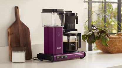 Best colors for kitchen appliances - a purple KitchenAid X Moccamaster collaboration