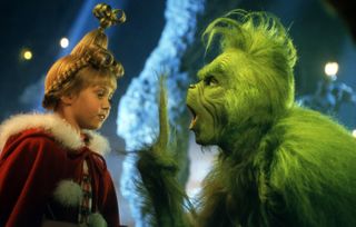 cindy lou who speaks. tothe grinch in how the grinch stole christmas live action movie