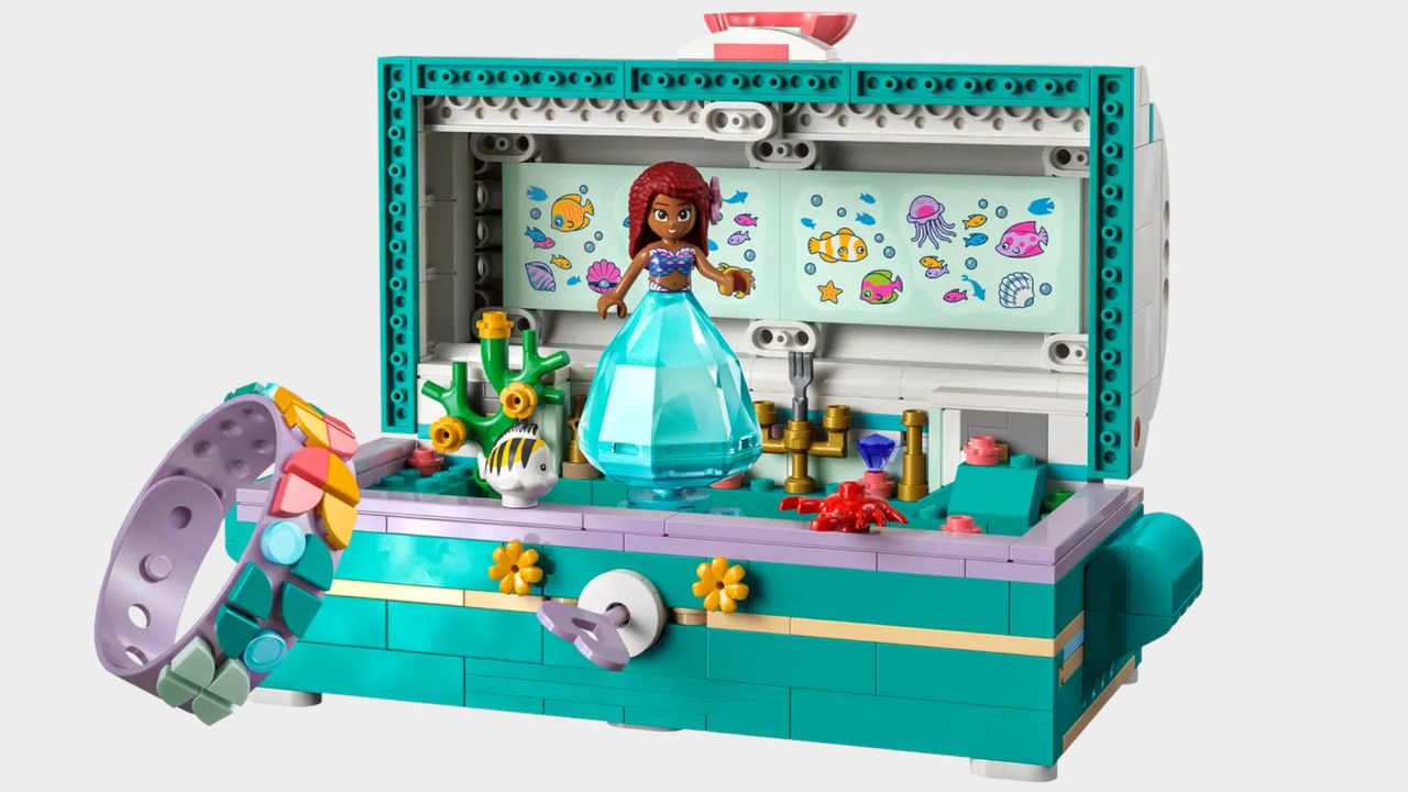 Ariel's Treasure Chest set on a plain background