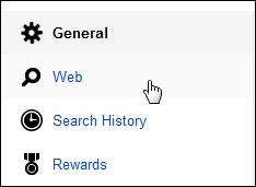 Bing Web button