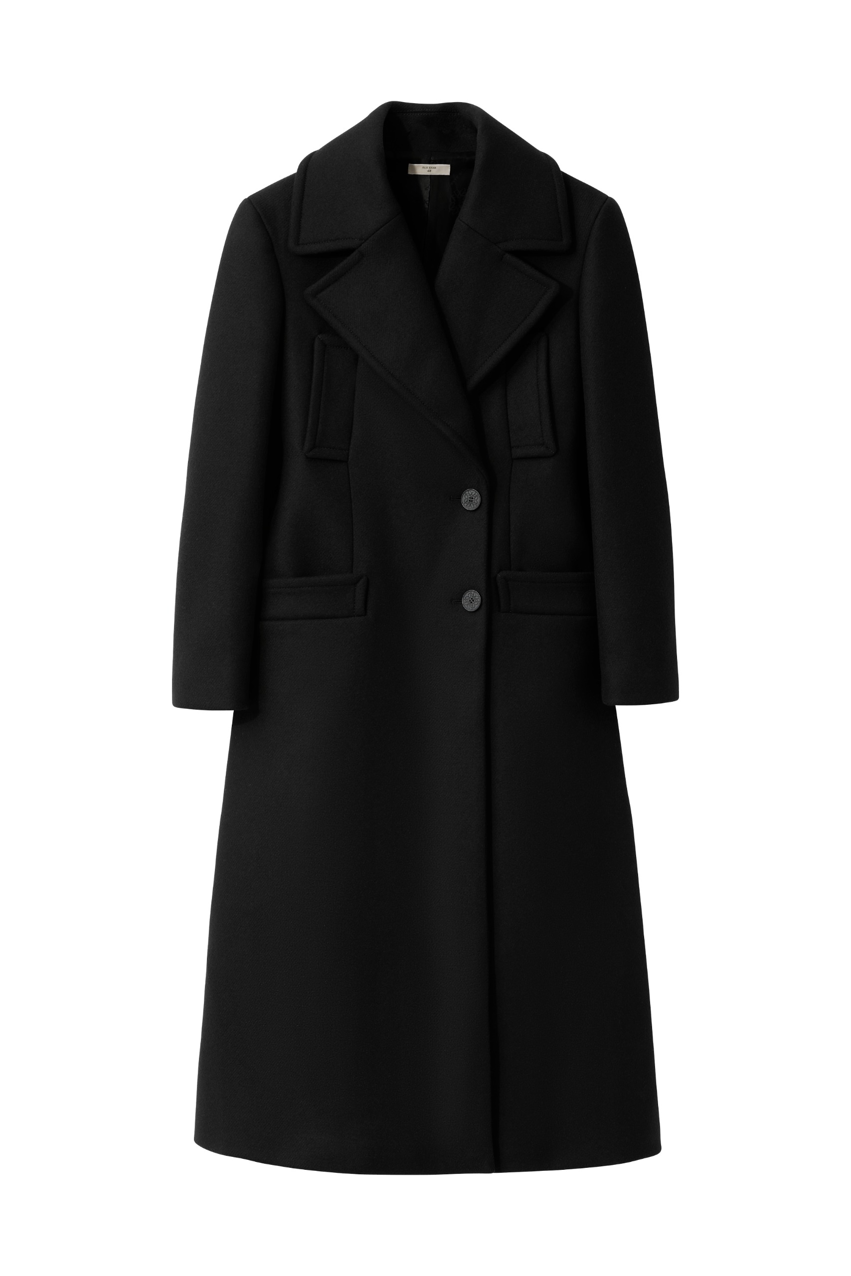 black coat.