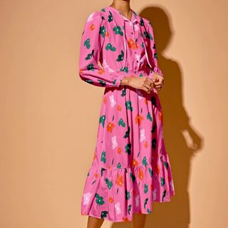 Tucker Juliette Pink Painted Poppies Dress