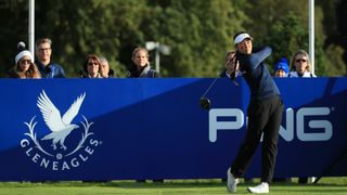 Amanda Sambach takes a shot at the Junior Solheim Cup