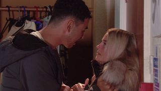 Kelly is terrified when Cole confronts her.