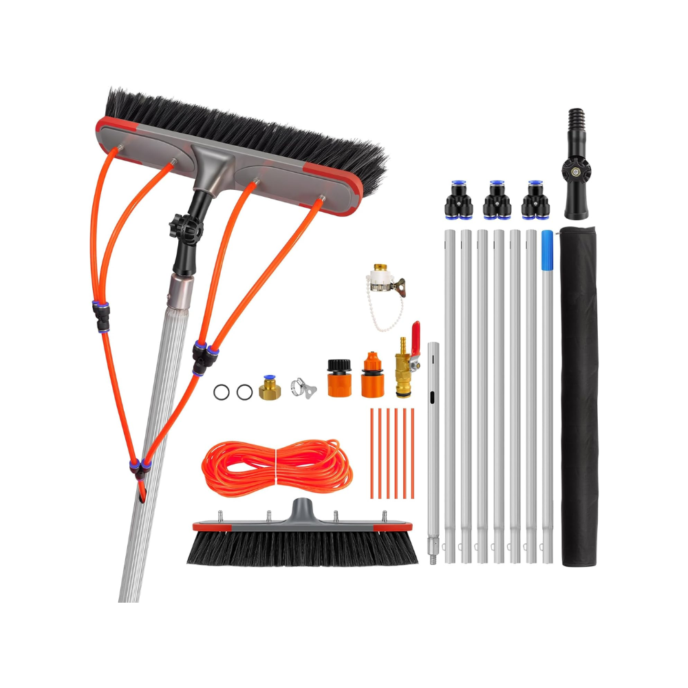 Aluminium Telescopic Cleaning Brush with attachments