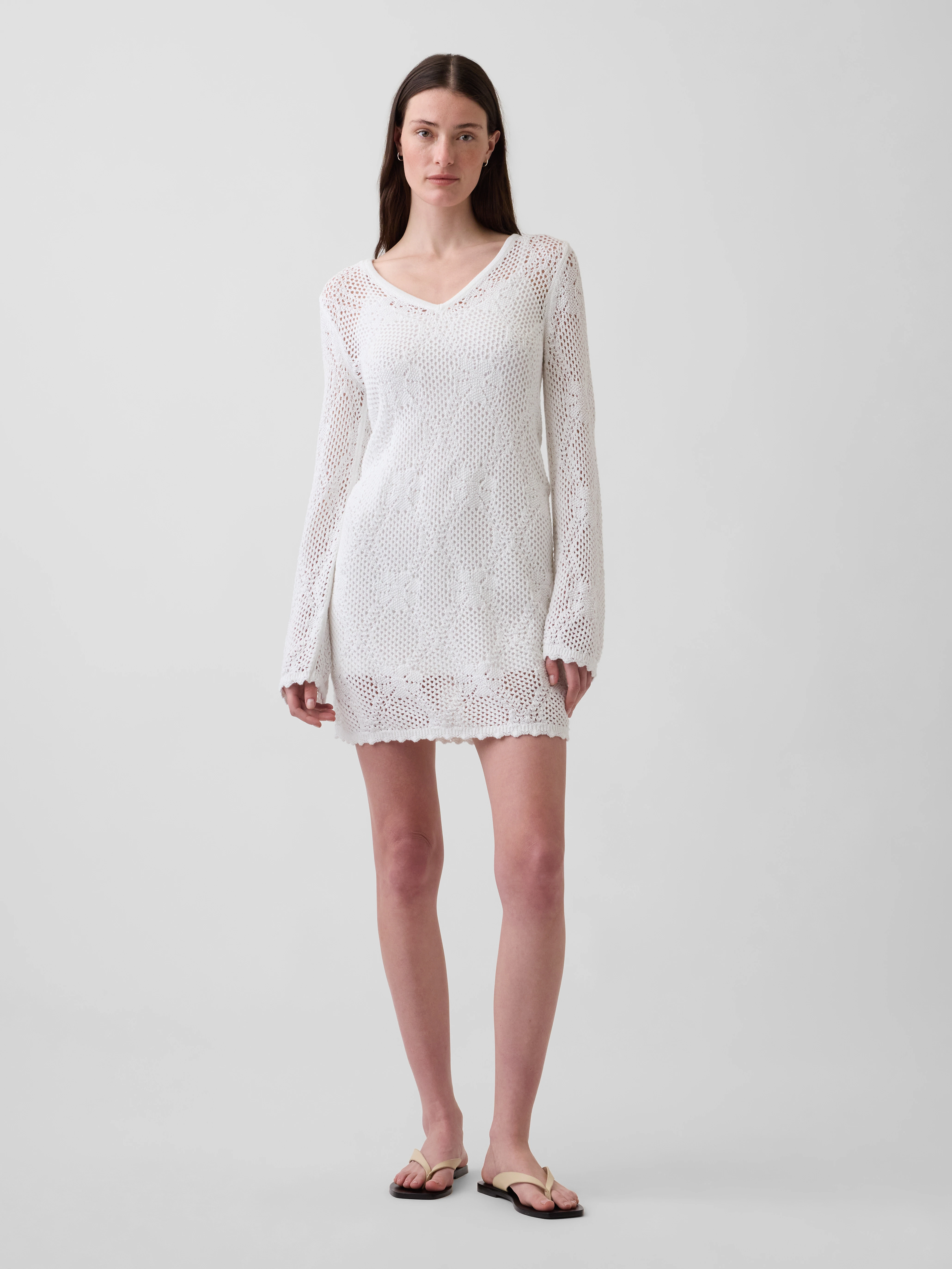Gap, Pointelle Mini Sweater Dress