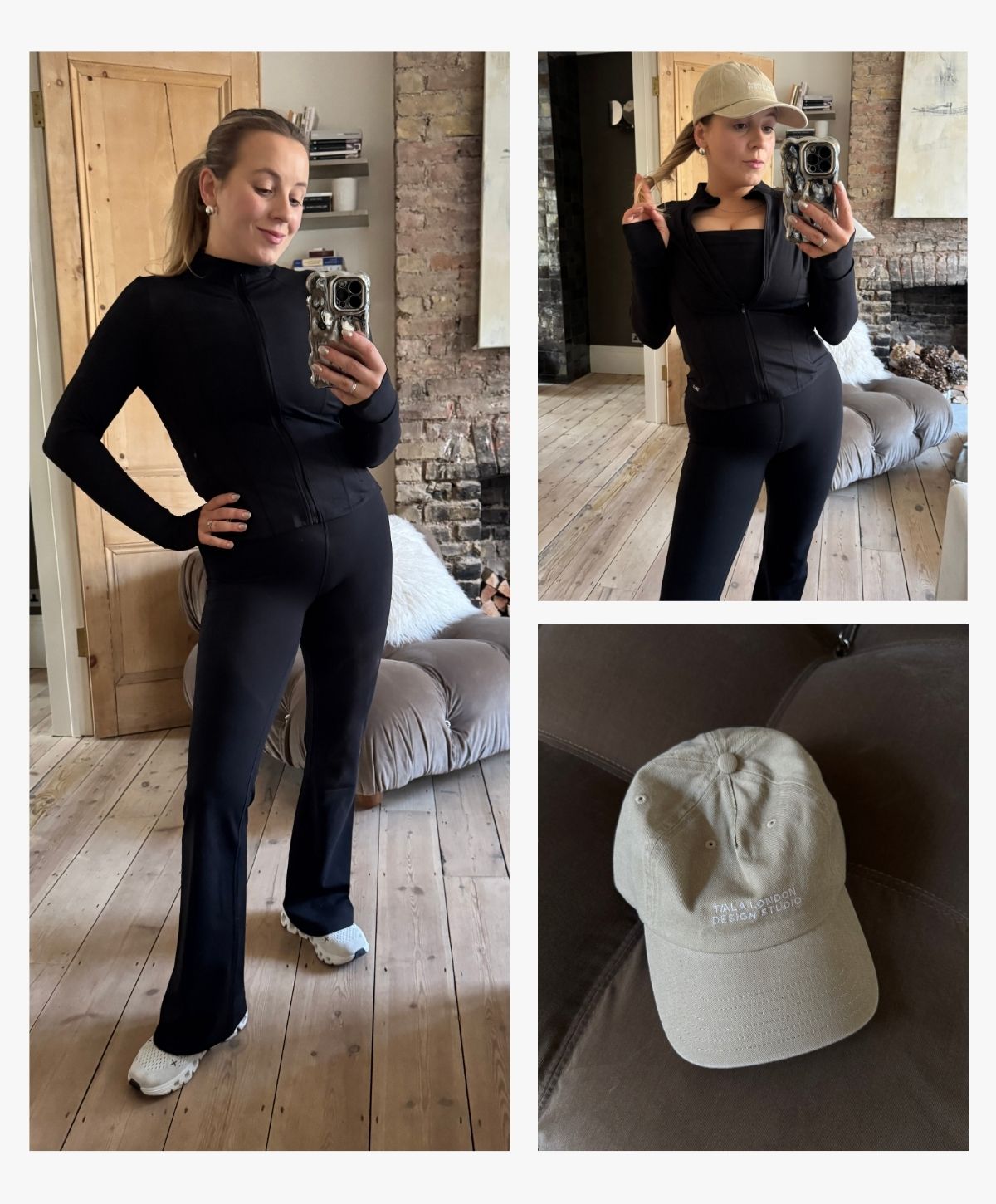 Editor Rebecca Rhys-Evans trying on Tala Dayflex collection for Great Activewear Try On 2026