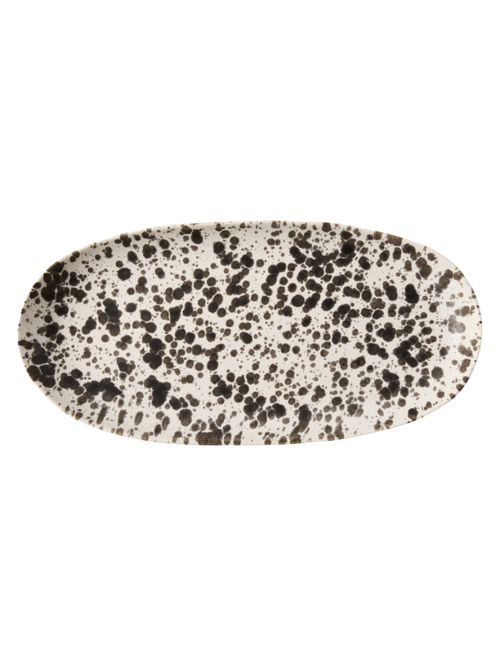 Nuno Splatter Stoneware Oval Serve Platter 