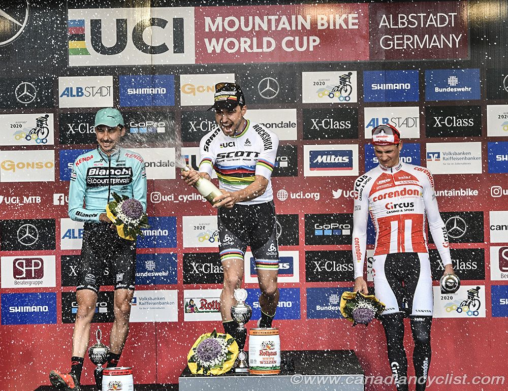 Stephane Tempier, Nino Schurter, Mathieu van der Poel