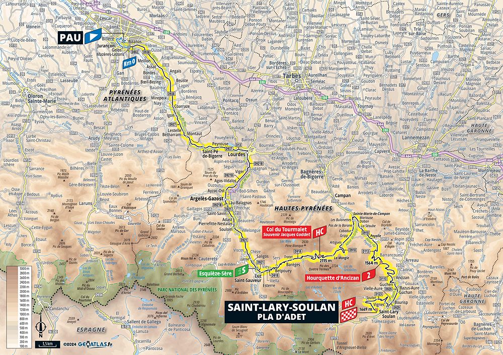 2024 Tour de France maps and profiles