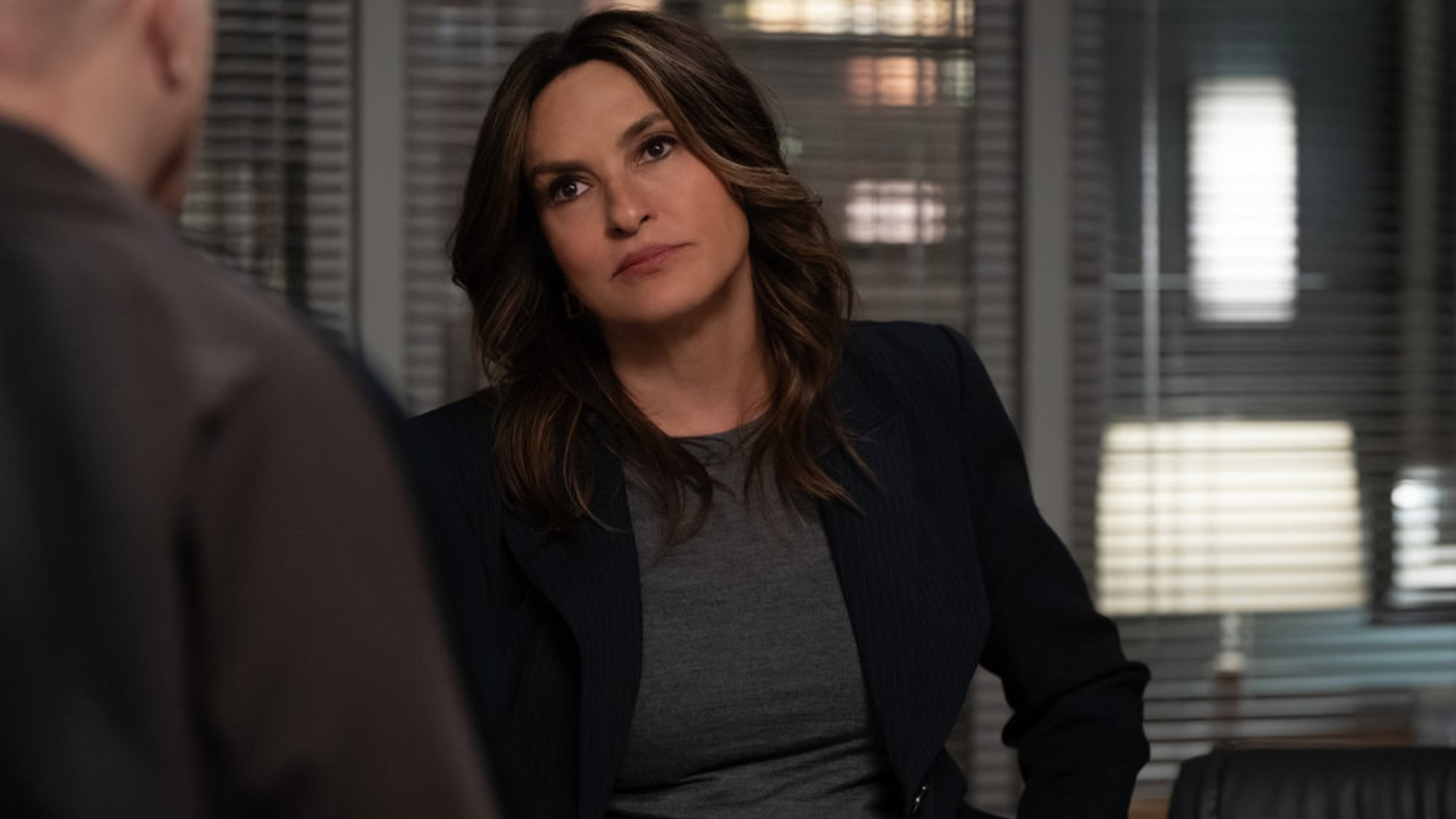 Captain Olivia Benson giving the stare down on Law &amp; Order: SVU