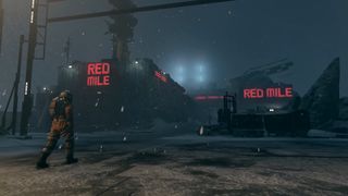 Starfield - a dark, snowy factory called Red Mile