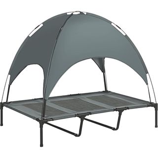 Pawhut Elevated Dog Bed With Canopy