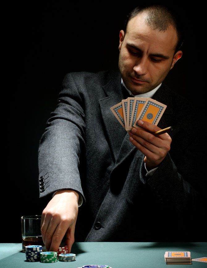 guy playing poker.