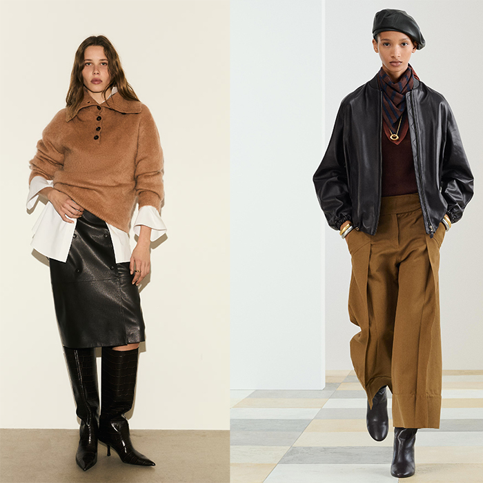 models wear either a Zara or H&M outfit.