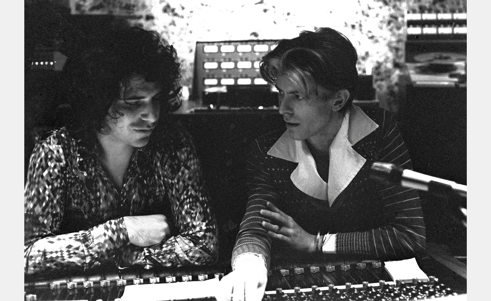 David Bowie in the studio and with friends
