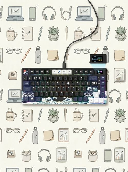 Mechanical Keyboard With Color Multimedia Display 