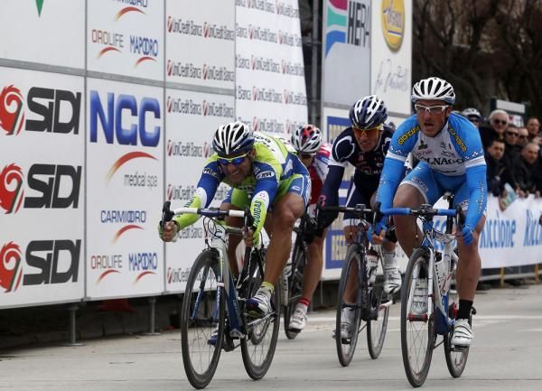 Chicchi (Liquigas-Doimo) won with a perfectly played sprint