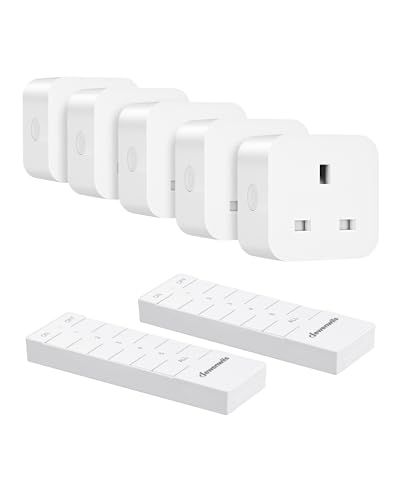 5-Pack Remote Control Sockets with 2 Controls