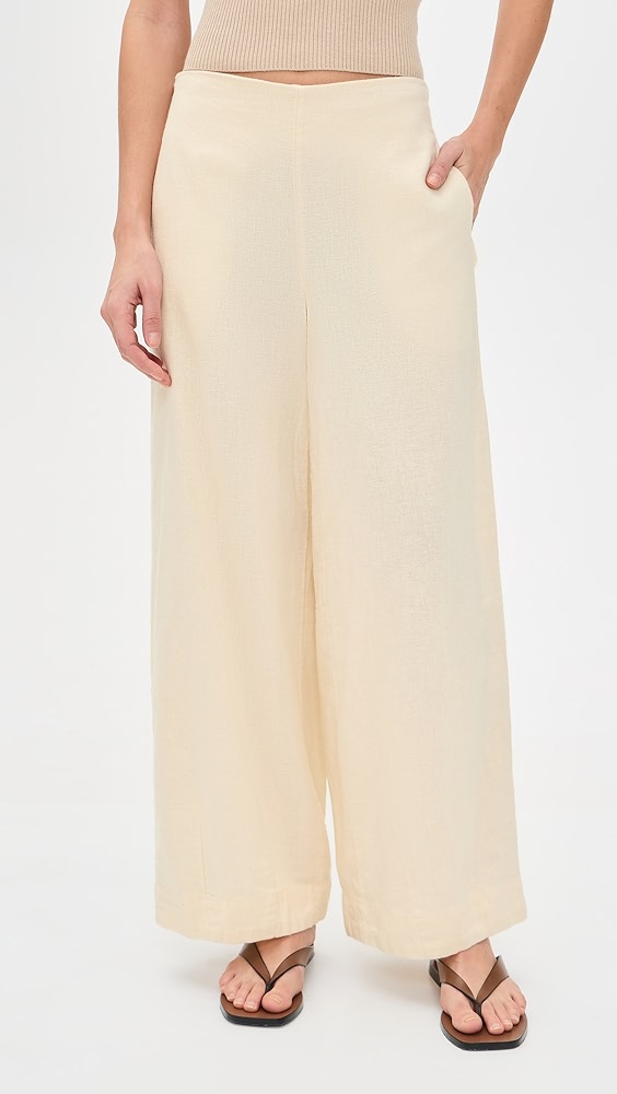 Free People Demi Cotton Linen Pants