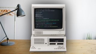 FreeDOS as seen on the screen of a retro PC
