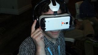 Neil Schneider Trying Samsung's Gear VR