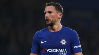 LONDON, ENGLAND - JANUARY 10: Danny Drinkwater of Chelsea looks on during the Carabao Cup Semi-Final first leg match between Chelsea and Arsenal at Stamford Bridge on January 10, 2018 in London, England. (Photo by Matthew Ashton - AMA/Getty Images)