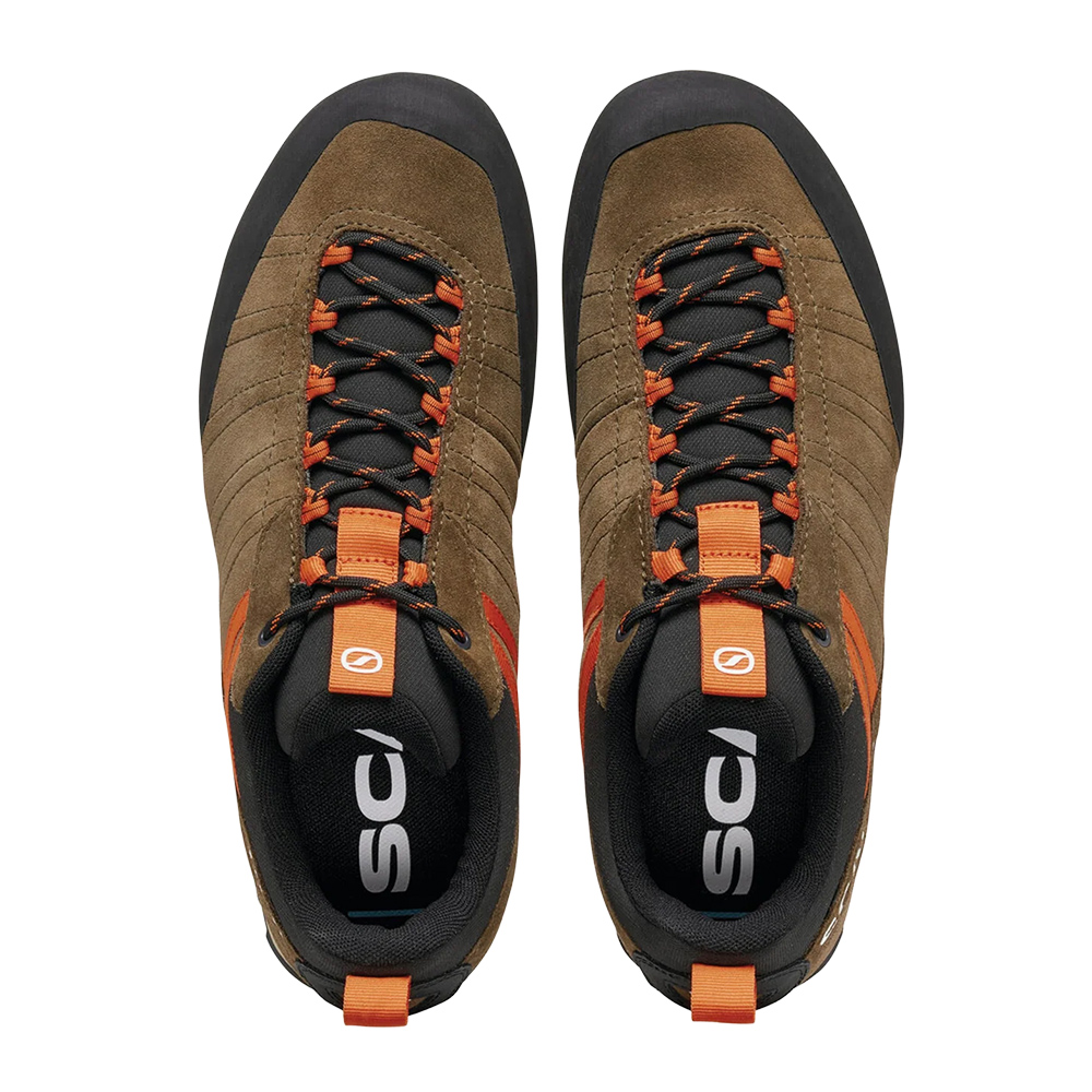 Approach shoes on white background