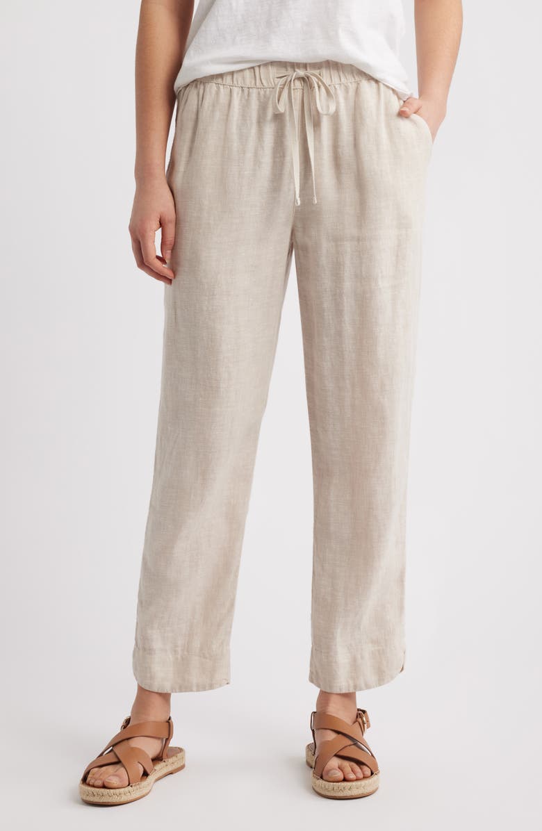Tapered Linen Pants
