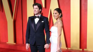 Olivia Munn and John Mulaney attend the 2024 Vanity Fair Oscars after party