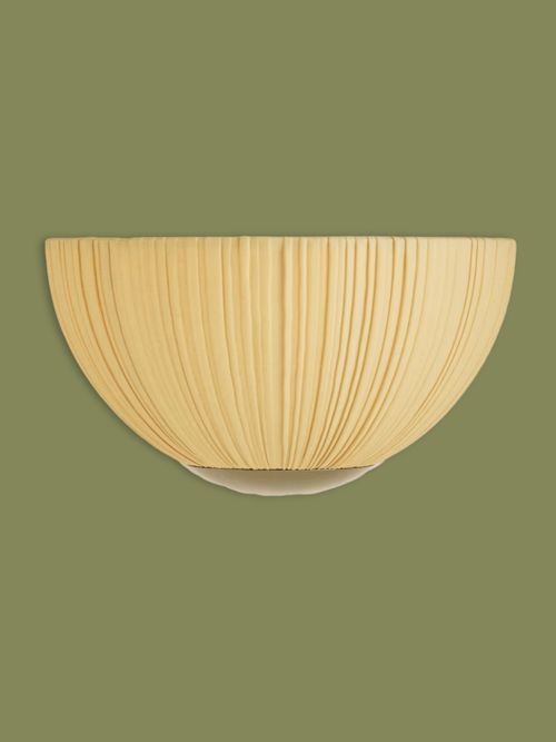 Pleated Fabric Flush Wall Light