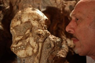 Researchers found Little Foot's remains in a South African cave.