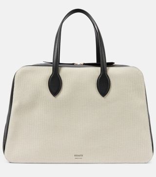 Maeve Large Canvas and Leather Duffel Bag