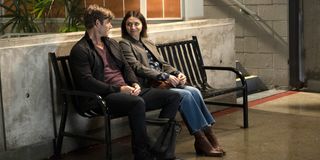 Grey's Anatomy Season 16 Episode 2 Link and Amelia sit on bench ABC