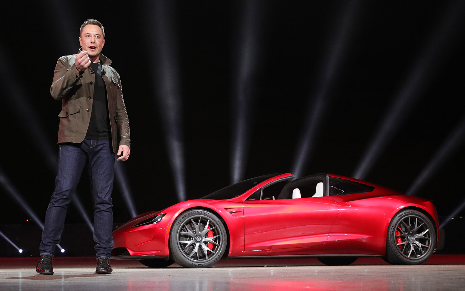 Elon Musk and Roadster