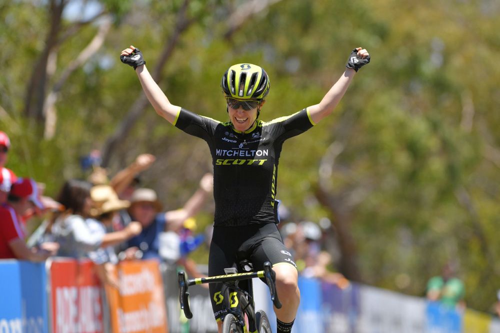Amanda Spratt (Mitchelton-Scott) wins stage 2 of the Women's Tour Down Under