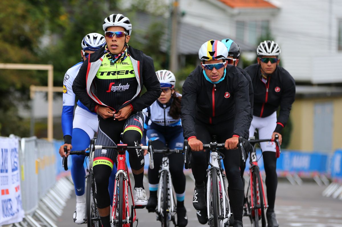Jarlinson Pantano zips up