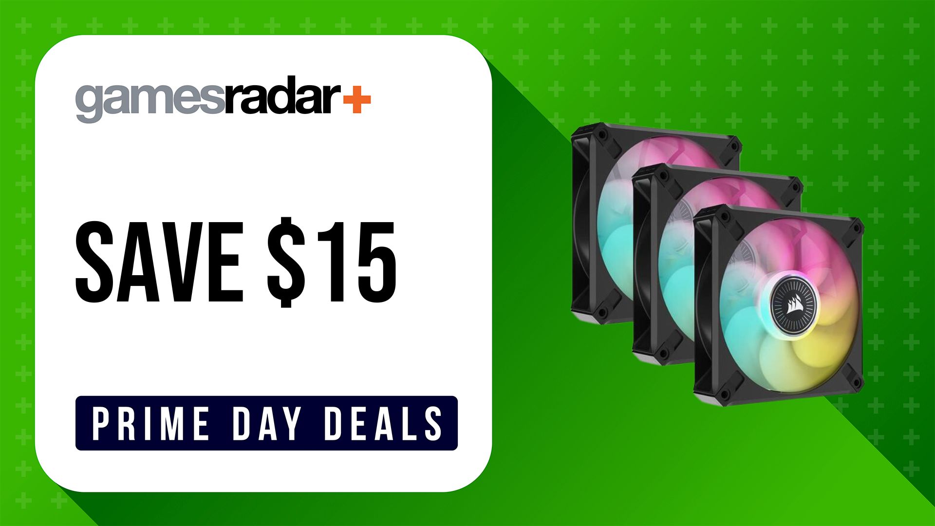 Corsair iCUE ML120 RGB Elite Fans for Prime Day gaming PC deals via Newegg
