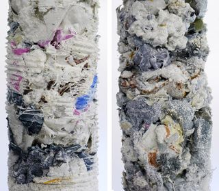 Shredded 6,000 of his garments, using the metabolised scraps of fabric, fur, feathers, leather, plastic, hair and metal as the raw material for his artworks
