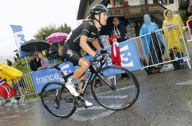 Richie Porte (Team Sky) finished just behind the maillot jaune