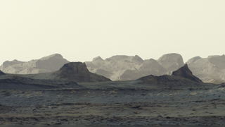 Images of Mars captured by the Curiosity rover. 