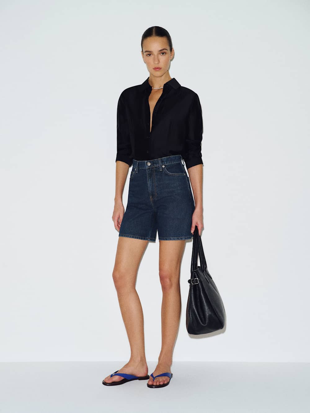 Saige High Rise 4&amp;rdquo; Jean Shorts