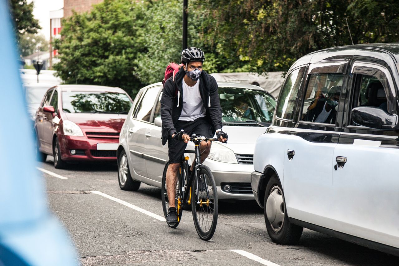 Cyclist in London