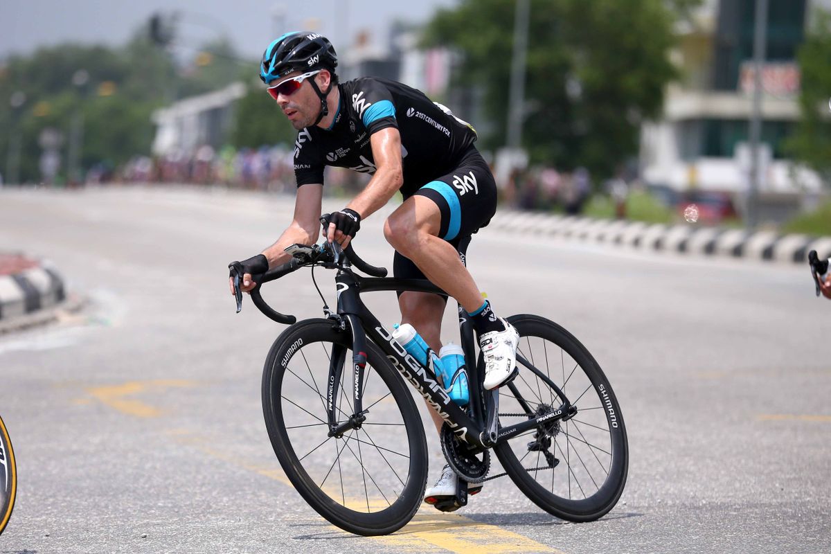 Philip Deignan looks comfortable in the group