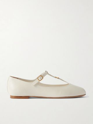 Marcie Embellished Leather Ballet Flats